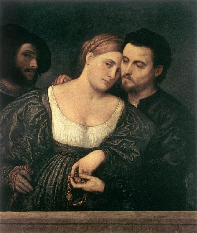 The Venetian Lovers, BORDONE, Paris